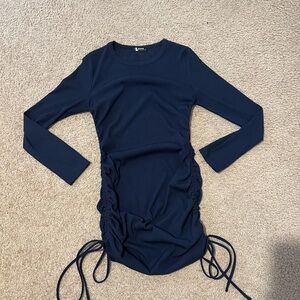 Elegant Navy Long Sleeve Top